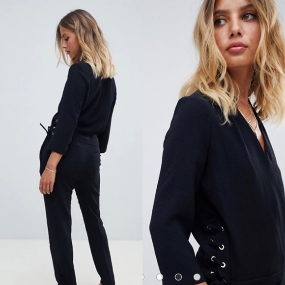 Ba&sh chiara black lace up side jumpsuit FINAL PRICE!! NO OFFERS CONSIDERED - Picture 4 of 9